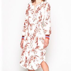 NWT Joie Jeanee Floral Tie-Waist Dress